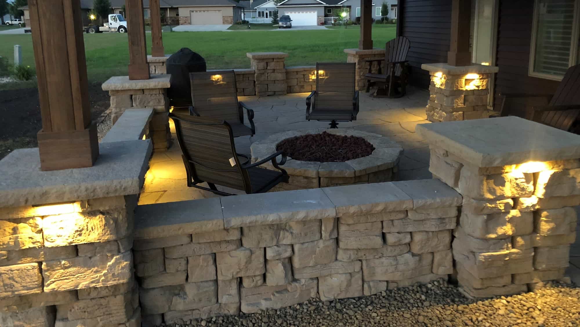 Rosetta Hardscapes Outdoor Firepit